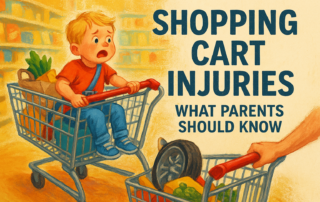 Shopping cart injury warning